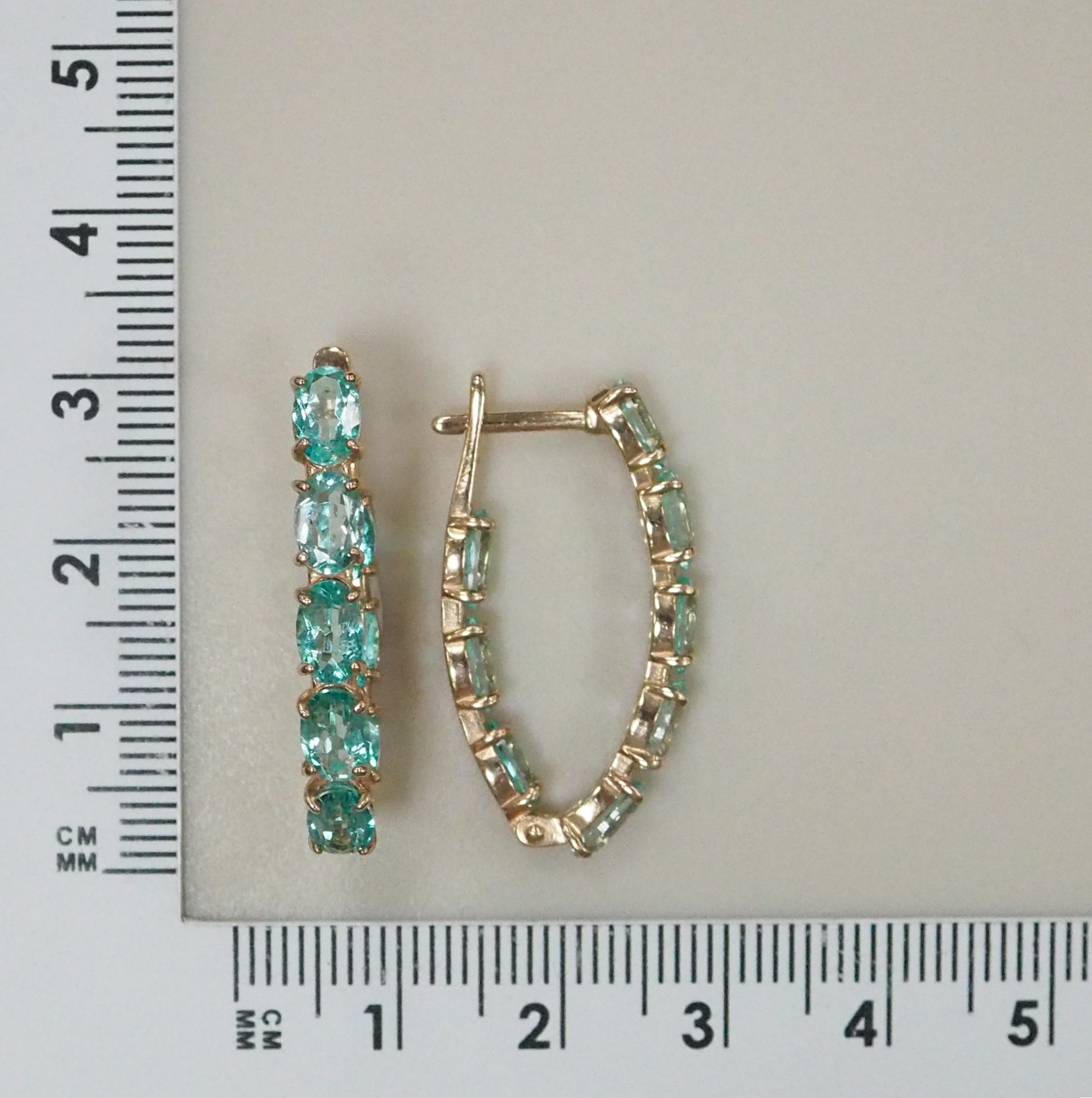 Серебряные серьги с топазами